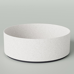 Solid Surface Acrylic Basin - Regio Ash Cloud