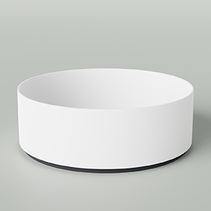 Solid Surface Acrylic Basin - Regio White Cloud